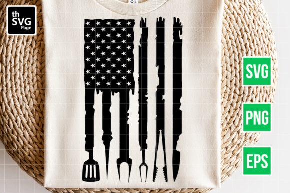 American Flag BBQ SVG: Graphics for Crafts & Brand Campaigns