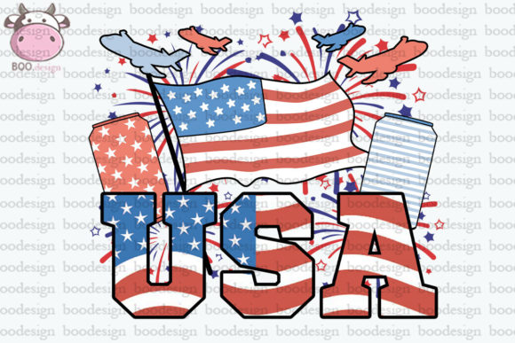 American Flag Sublimation Graphics for Crafts