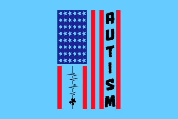 Autism American Flag SVG: Graphics for Crafts & Branding