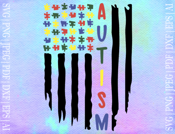 Autism Flag SVG: Graphics for Crafts & Content Publishing
