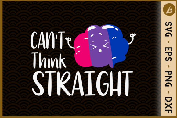 Bisexual Flag Can’t Think Straight LGBT Graphics