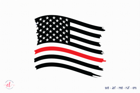 Firefighter Flag SVG: Graphics for Crafts & Editorial Use