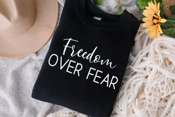 Freedom over Fear Flag SVG: Graphics for Crafts & Branding