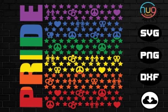 LGBT Pride Flag Graphics for Crafts & Content