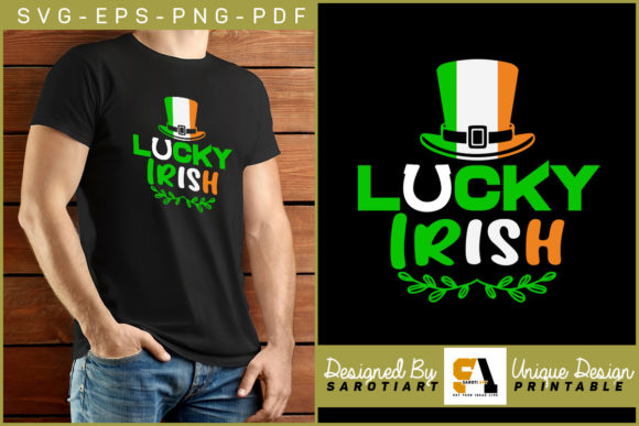Lucky Irish Design with Irish Flag SVG: Graphics for Crafts & Local Branding