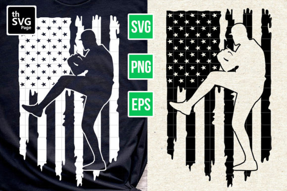 Pitcher American Flag Baseball SVG: Graphics for Crafts & Brand Campaigns