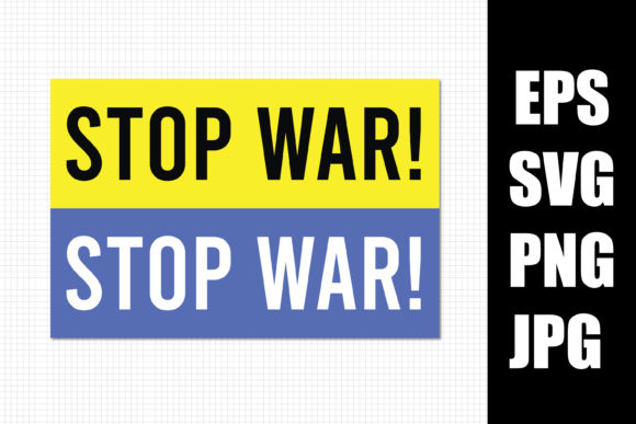 Stop War PNG SVG Ukraine Flag Graphics for Crafts