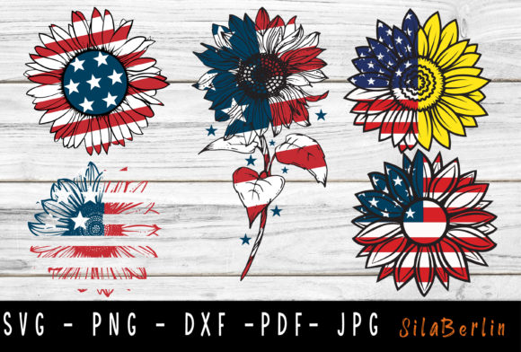 Sunflower Flag Bundle: Graphics for Crafts & Local Branding