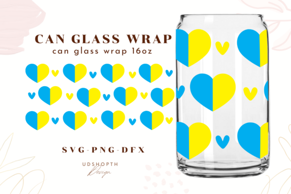Ukraine Flag Heart SVG for Libbey 16oz — Graphics & Crafts Review