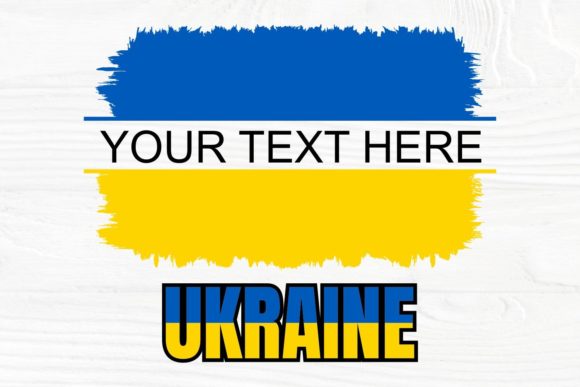Ukraine Flag SVG, PNG Ukraine Monogram: Graphics for Crafts & Branding