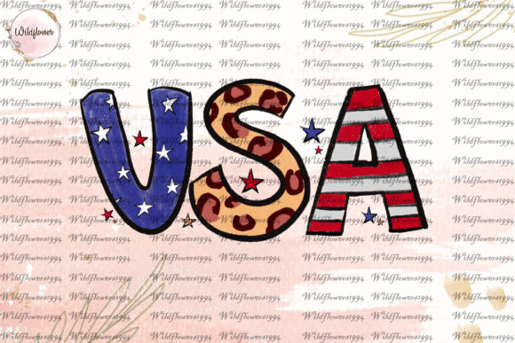 USA 4th of July Flag Sublimation Design: Graphics for Crafts & Campaigns