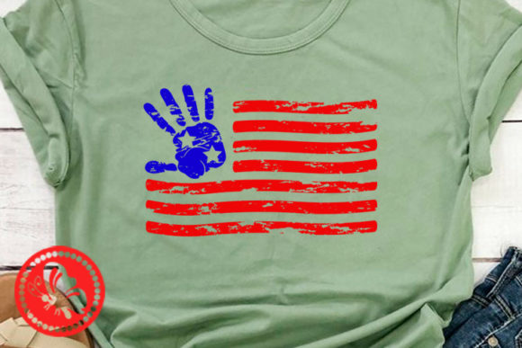 USA Flag Grunge Shirt Clipart for Crafts & Graphics